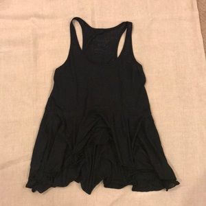 Free People Black Flow Top